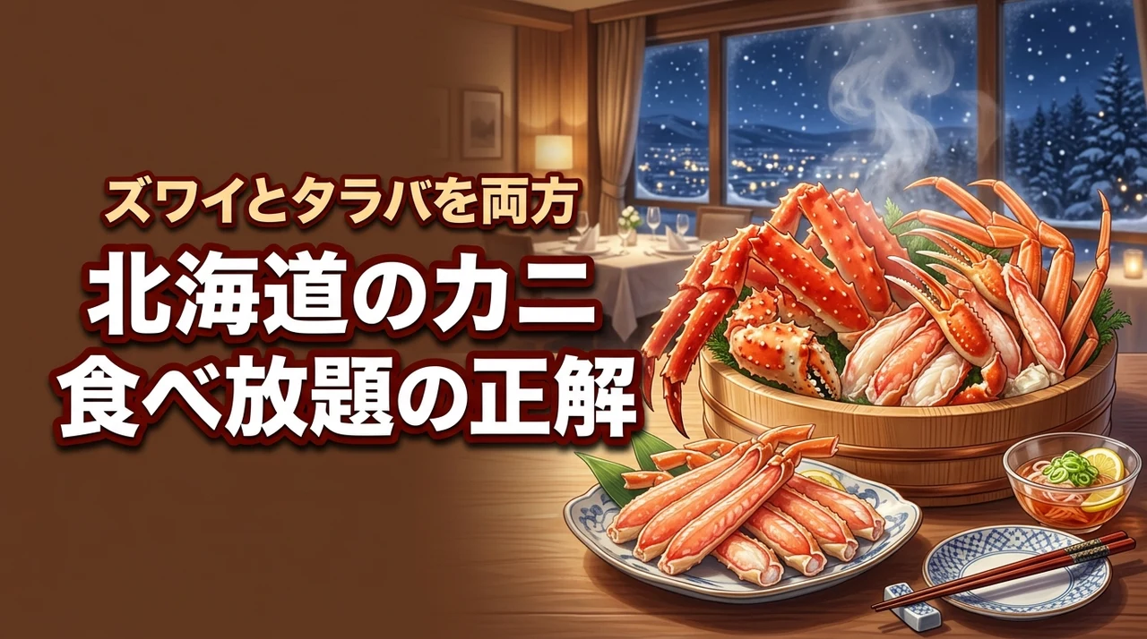 【保存版】北海道のホテルでズワイガニとタラバガニを両方食べ放題できる宿の正解