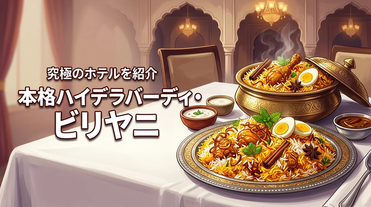 【究極の逸品】本格的なハイデラバーディスタイルのビリヤニが食べられるホテルを紹介