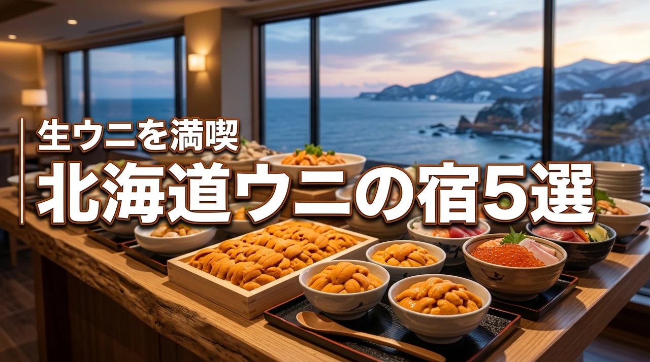 北海道でうに食べ放題のホテルはある？生ウニを楽しめる宿5選（記事のアイキャッチ画像）